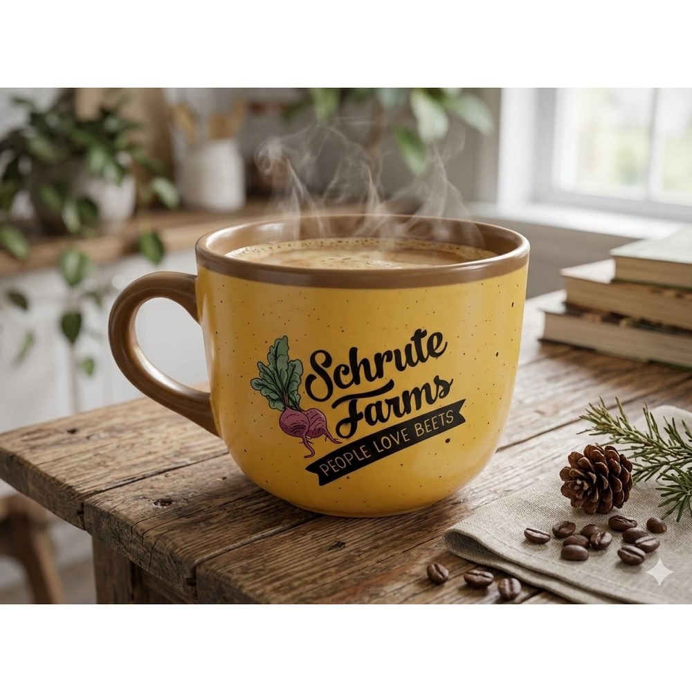 The Office Schrute Farms Bed & Breakfast Oversized Soup Coffee Mug Cup 24oz